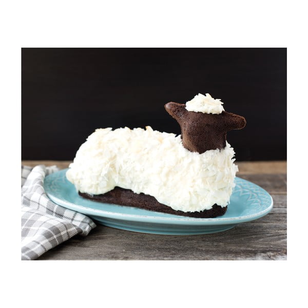 Stříbrná velikonoční forma ve tvaru beránka Nordic Ware, 700 ml-image-1