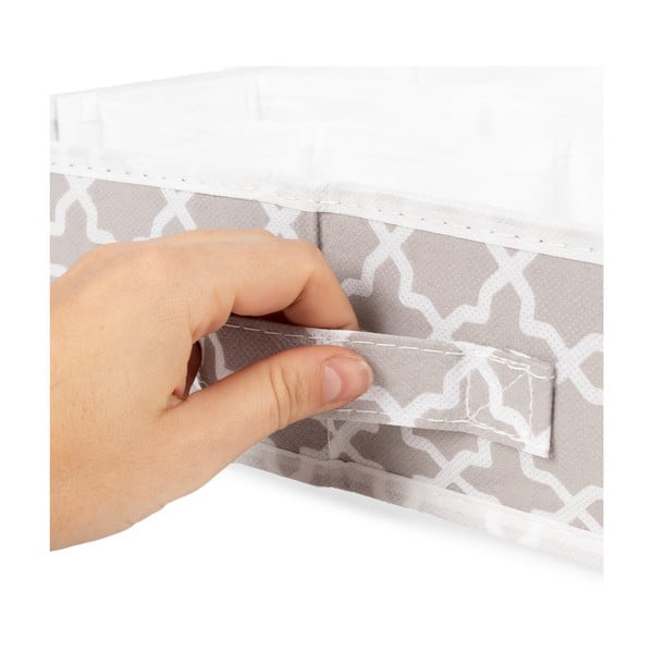 Béžový organizér do zásuvky s 16 přihrádkami Compactor, 40 x 40 cm-image-3