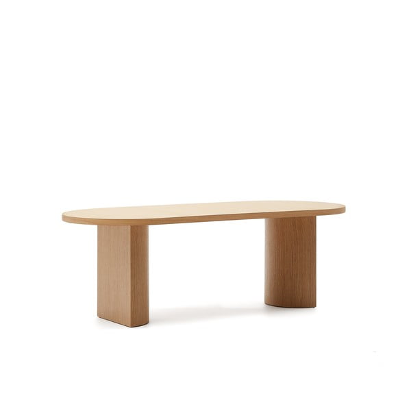 Jídelní stůl v dekoru dubu 100x200 cm Nealy – Kave Home-image-4