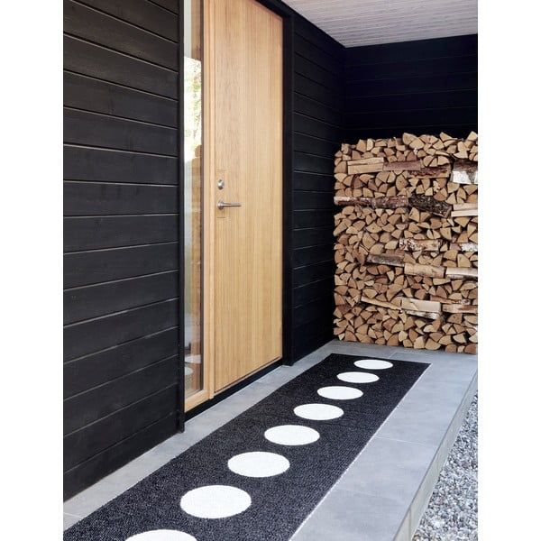 Černo-bílý vnitřní a venkovní koberec 70x90 cm Vera Black – Pappelina-image-3