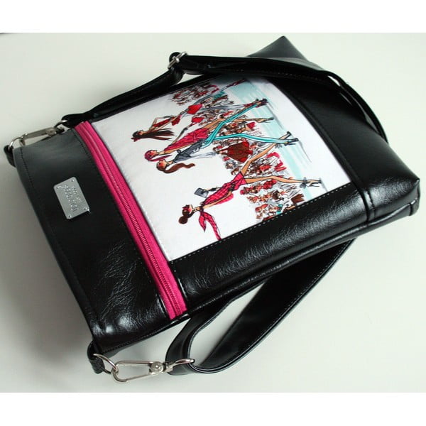 Kabelka přes rameno Dara bags Puzzle Ruby no. 50 I love Paris-image-2