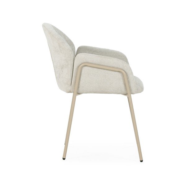 Béžová čalouněná jídelní křesla v sadě 2 ks Aslin – MOME-image-3