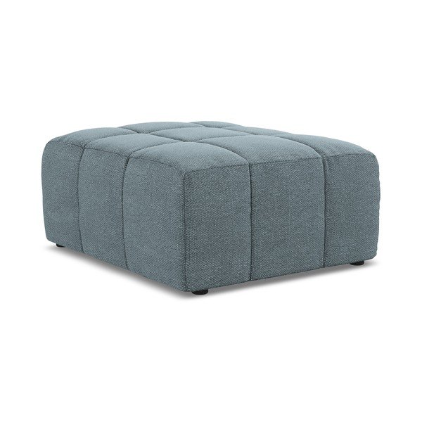 Modrá podnožka z textilie bouclé Aloha – Makamii-image-3