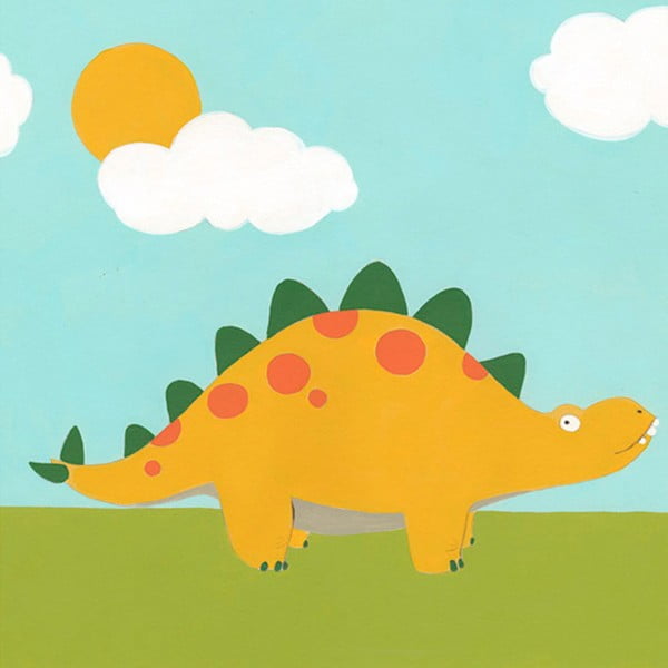 Dětský obraz Dino Playtime 30x30 cm