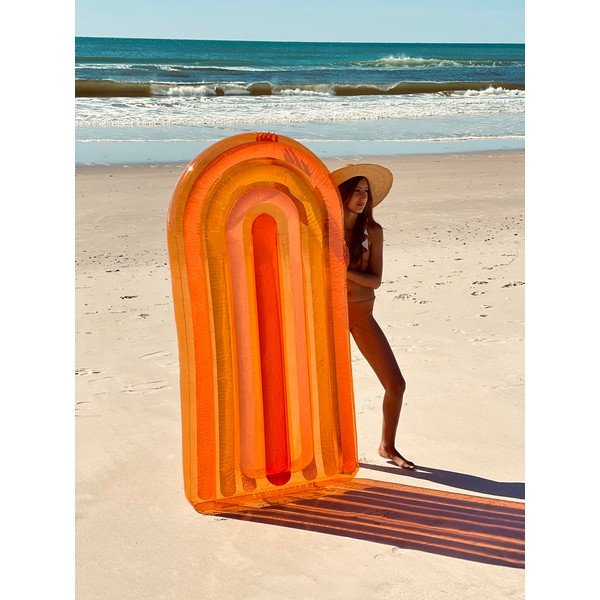 Nafukovací lehátko Sunnylife Luxe Rainbow-image-1