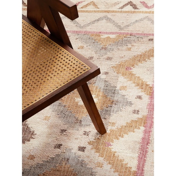 Krémový ručně tkaný jutový koberec 120x170 cm Roya Imani – Elle Decoration-image-3