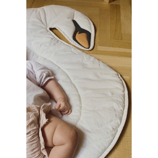 Krémová dětská hrací podložka 100x110 cm Swan – Lorena Canals-image-3