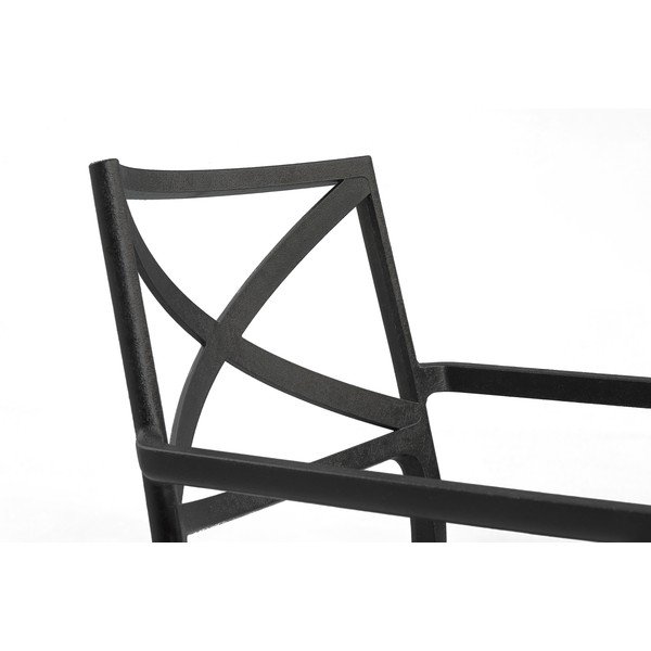 Černá plastová zahradní židle Metalix – Keter-image-3