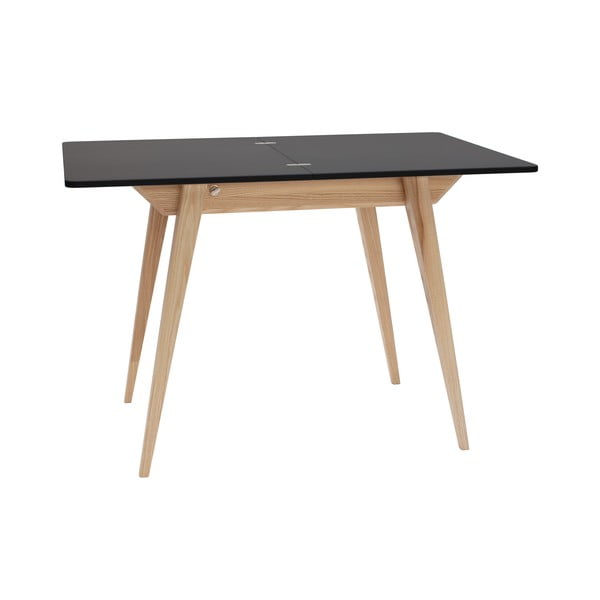 Rozkládací jídelní stůl s černou deskou 65x90 cm Envelope – Ragaba-image-3