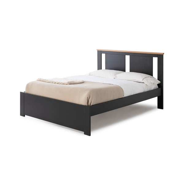 Tmavě šedá dvoulůžková postel s roštem 140x190 cm Enara – Marckeric-image-3