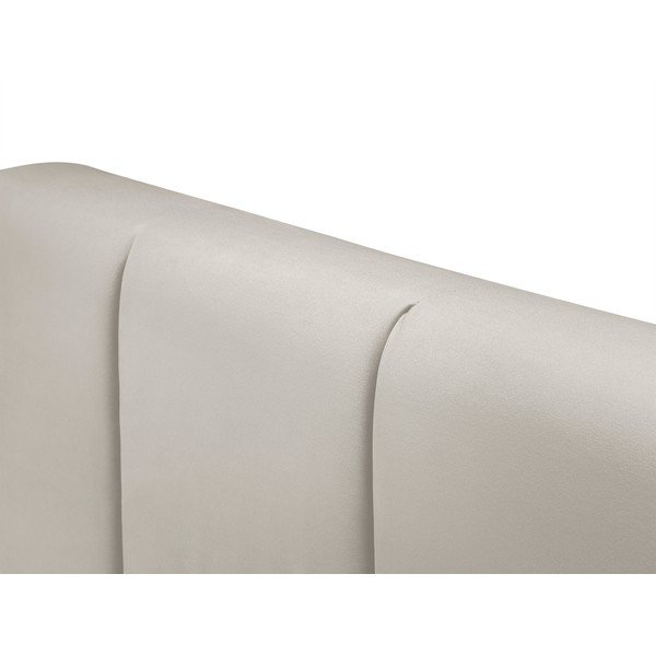 Béžová boxspring postel s úložným prostorem 200x200 cm Afra – Mazzini Beds-image-4