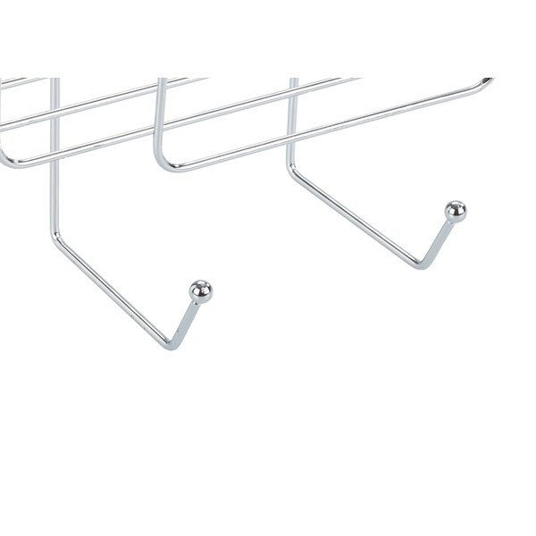 Závěsná ocelová koupelnová polička v leskle stříbrné barvě Martos – Allstar-image-4