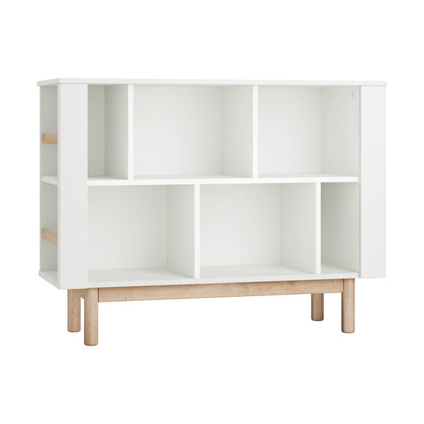 Bílá dětská knihovna 120x40 cm Miloo – Pinio