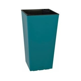 Matný tyrkysový květináč vhodný i do exteriéru Gardenico Elise, výška 58 cm
