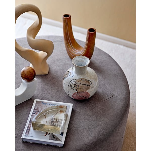 Bílá kameninová váza Bloomingville Irini, výška 22,5 cm-image-1