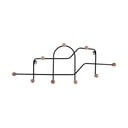 Černý kovový nástěnný věšák 71 cm Maze – PT LIVING