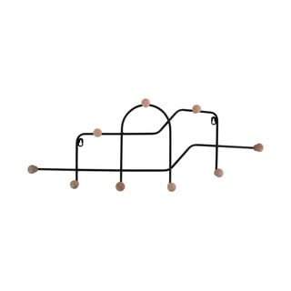 Černý kovový nástěnný věšák 71 cm Maze – PT LIVING