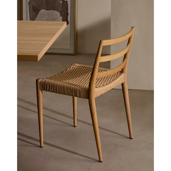 Jídelní židle z dubového dřeva v přírodní barvě v sadě 2 ks Analy – Kave Home-image-1