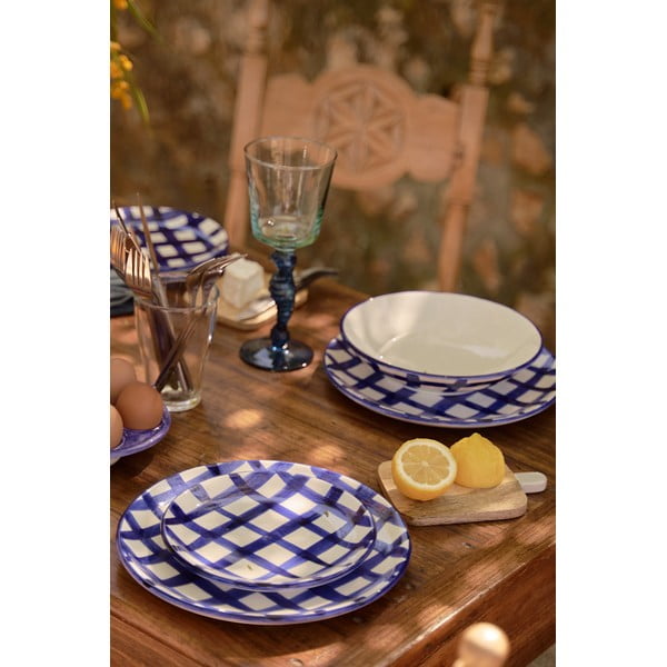 Modro-bílá keramická miska Tierra Bella Lines, ø 23 cm-image-1