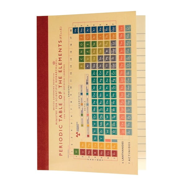 Zápisník formát A6 Periodic Table – Rex London