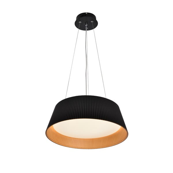 Černé LED závěsné svítidlo s kovovým stínidlem ø 45 cm Umbria – Candellux Lighting