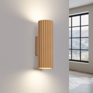 Nástěnné svítidlo ve zlaté barvě Gleam – Nice Lamps