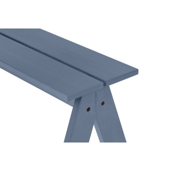 Modrá dřevěná zahradní lavice Navo – noo.ma-image-2