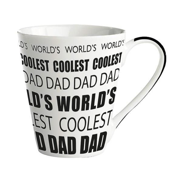 Porcelánový hrnek KJ Collection World’s Coolest Dad, 300 ml