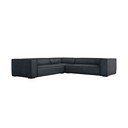 Tmavě modrá kožená rohová pohovka (variabilní) Madame – Windsor & Co Sofas