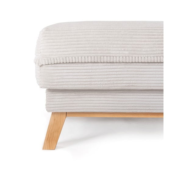 Béžová manšestrová podnožka Tori – Bonami Selection-image-3