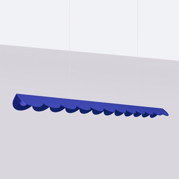 Tmavě modré hliníkové LED závěsné svítidlo BISCUIT – Thoro-image-2