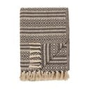 Hnědá deka z recyklované bavlny 130x180 cm Adana – House Nordic