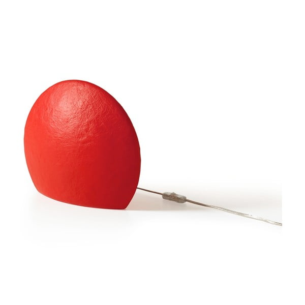 Lampa Eggo 30 cm, červená