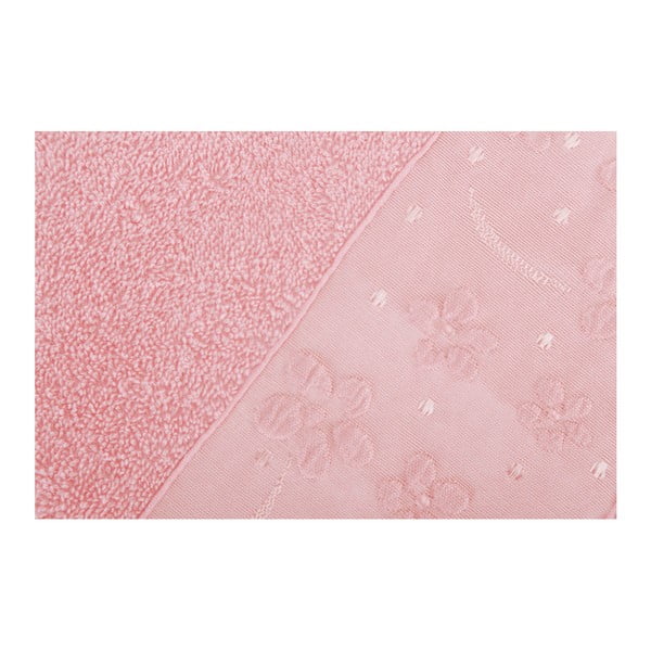 Sada 2 růžových ručníků z bavlny Marianis, 50 x 90 cm