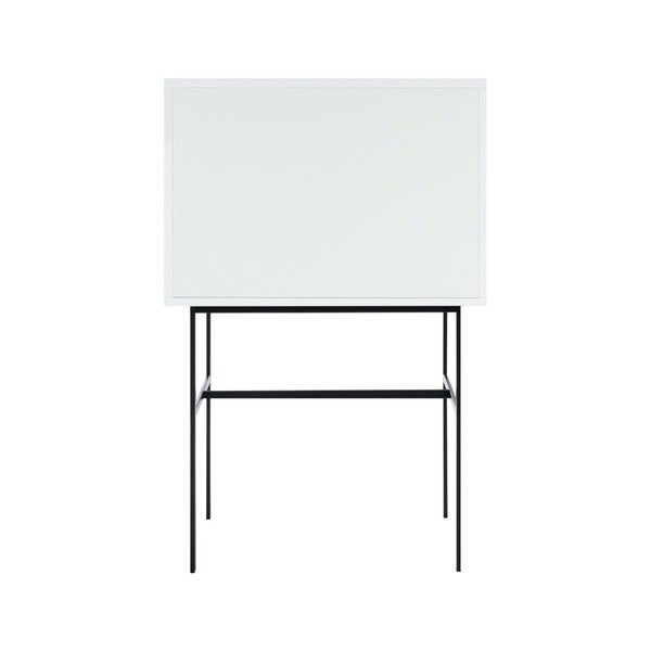 Šedobéžová vitrína s posuvnými dveřmi 70x109x40 cm Lekko – noo.ma-image-4