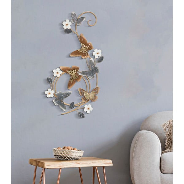 Kovová nástěnná dekorace 45x88 cm Delis – Mauro Ferretti-image-1