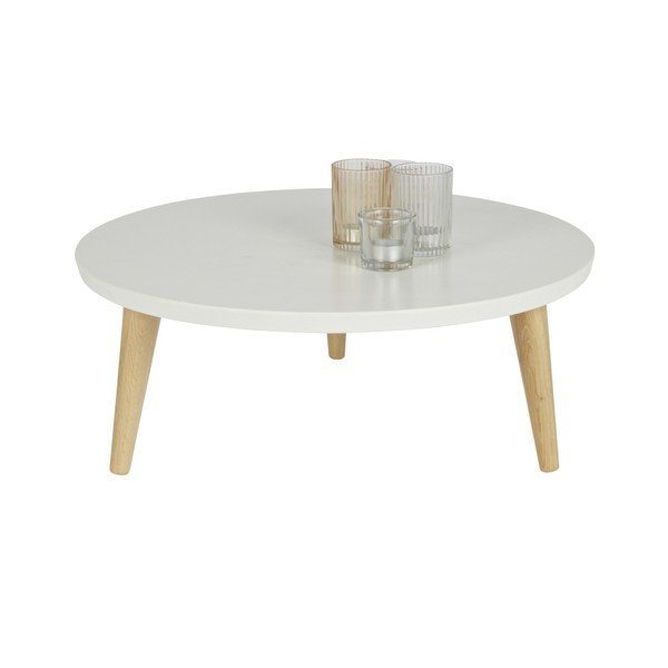 Konferenční stolek z borovicového dřeva WOOOD Elin, Ø 40 cm-image-1