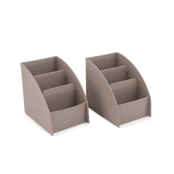 Béžový plastový koupelnový organizér na kosmetiku – Hermia-image-4