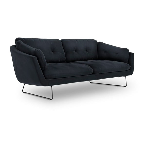 Tmavě modrá pohovka se sametovým potahem Windsor & Co Sofas Gravity-image-2