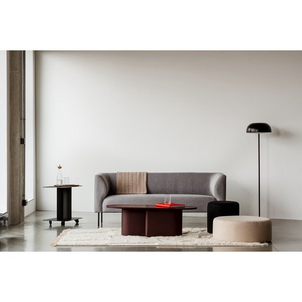 Vínový konferenční stolek s deskou v dubovém dekoru 50x115 cm Looi – noo.ma-image-3