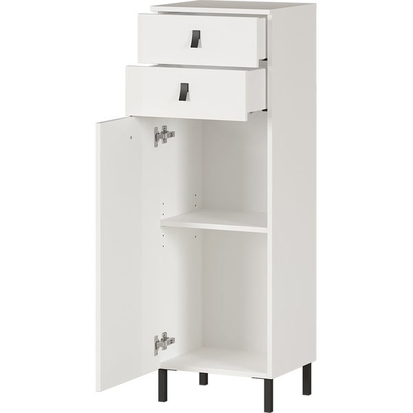 Bílá skřínka Germania Tulsa, výška 119 cm-image-2