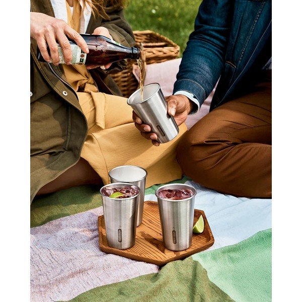 Cestovní hrnek z nerezové oceli ve stříbrné barvě 500 ml – Black + Blum-image-1