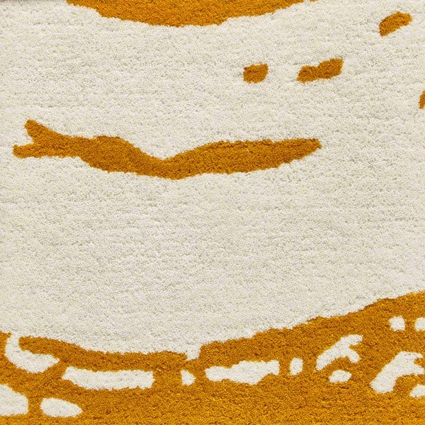 Hořčicově žlutý vlněný koberec Think Rugs Elements Circle, 120 x 170 cm-image-1