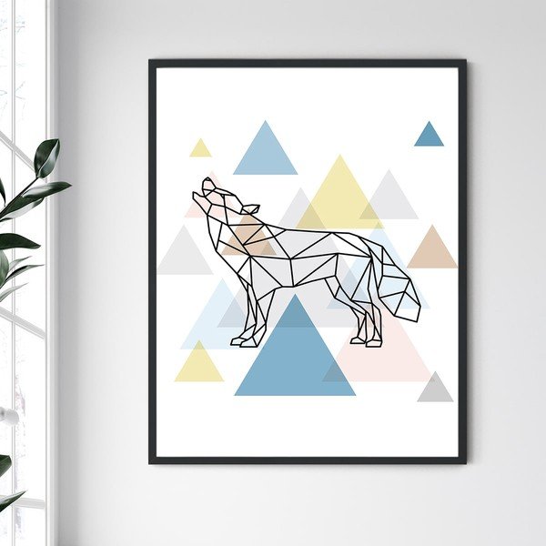 Nástěnný obraz v rámu North Carolina Frame Wolf III, 30 x 40 cm