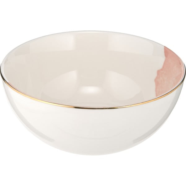 Sada 2 růžovo-bílých porcelánových misek Westwing Collection Rosie, ø 15 cm