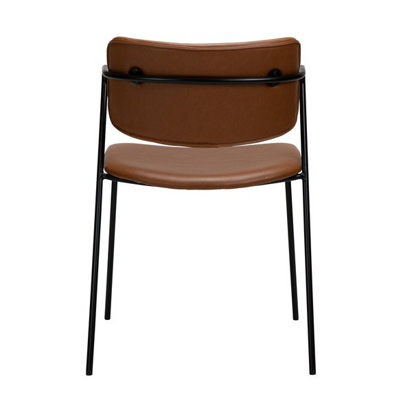 Hnědá židle z imitace kůže DAN-FORM Denmark Zed-image-2
