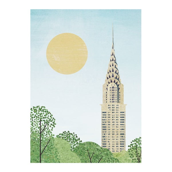 Plakát 30x40 cm Chrysler Building - Travelposter
