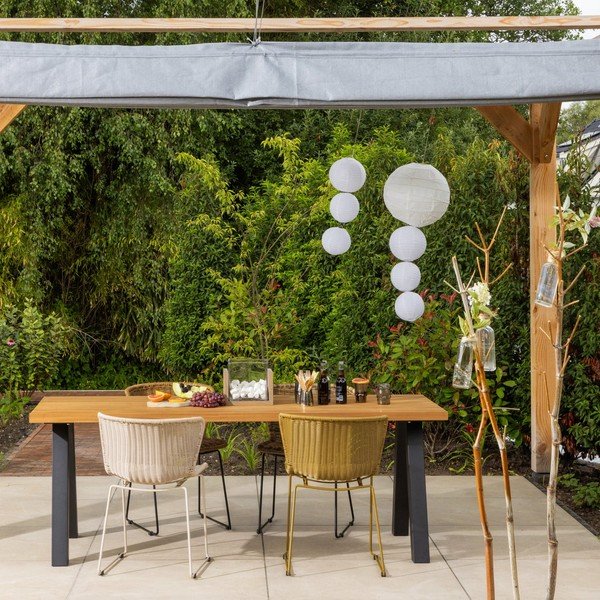 Béžové z umělého ratanu zahradní židle v sadě 2 ks Wings – WOOOD-image-1