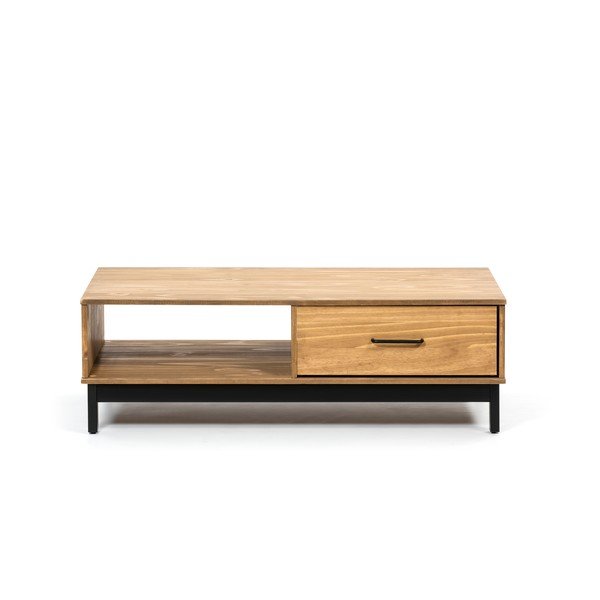 Dřevěný konferenční stolek s černými detaily Marckeric Alessia-image-3