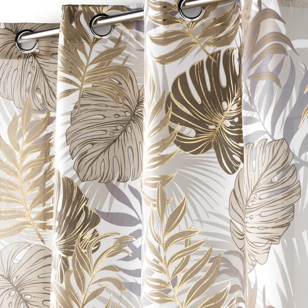 Šedý/ve zlaté barvě závěs 140x260 cm Mogador – douceur d'intérieur-image-1